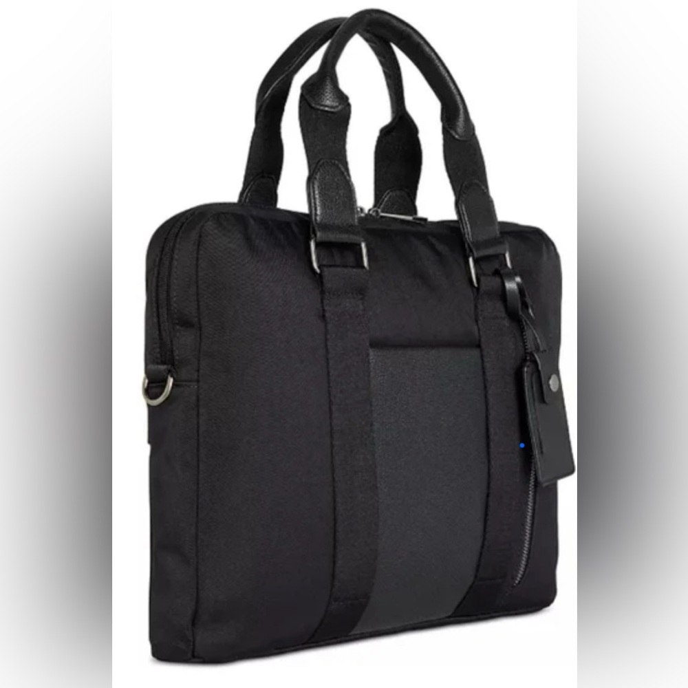 NWT 🎉ALFANI AlfaTech Black Soft-Sided 15” Laptop Bag/Briefcase - Picture 8 of 11